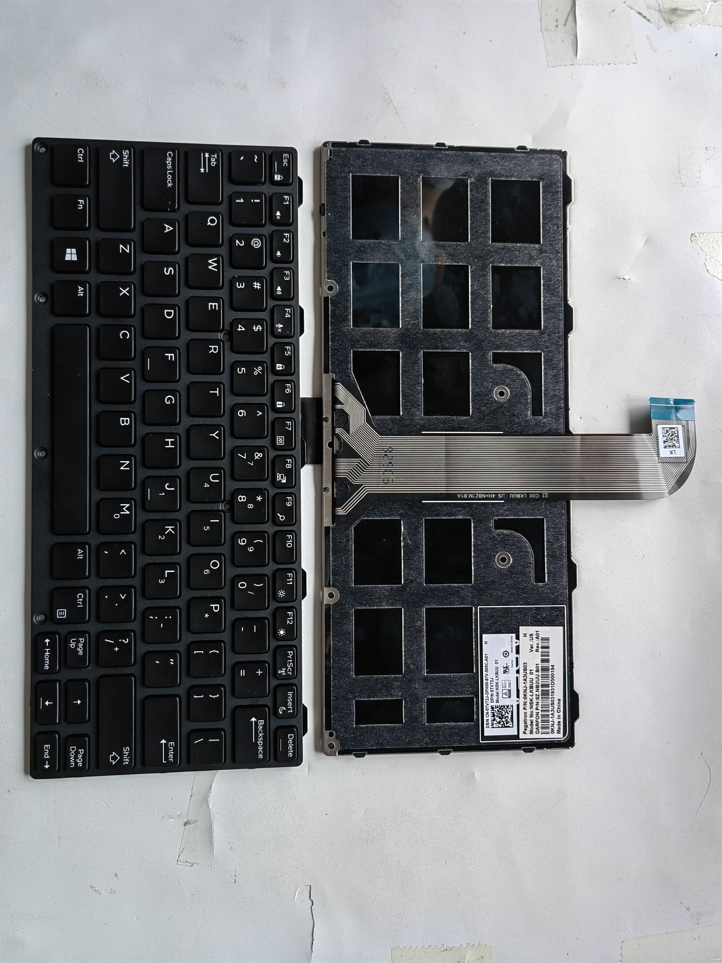 Picture of New Replacement Laptop Keyboard For DELL E7404 BLACK FRAME BLACK US Layout